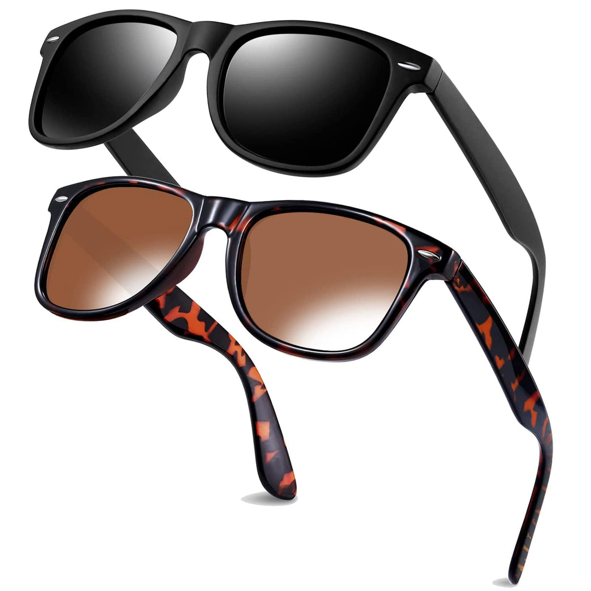 KANASTAL Polarized Sunglasses Men, Fashion Square Sun Glasses Women, Classic Shades for Womens, Driving Fishing Outdoor 100% UV400 Protection