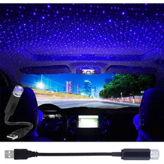 Fansoftiks 1Pc USB Star Projector Night Light,Adjustable Romantic Starry Sky Projector Car Light,Portable Atmosphere Decorative Auto Roof Light for Various Occasions,Wall Lights,Tools and Home Improvement