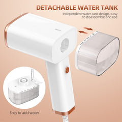 TERRIFI Handheld Steamer for Clothes, Portable Foldable 1000w 120ml Fabric Wrinkle Remove, 20 Second Fast Heat-up for Home Office Travel