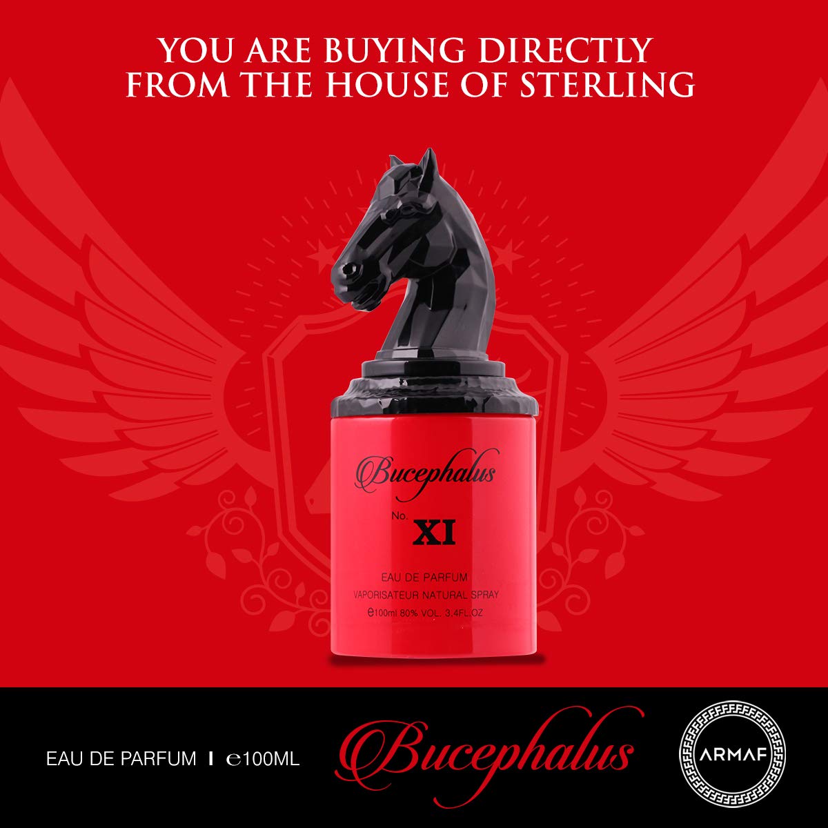 Armaf Niche BucephalUS No. Xi, Eau De Parfum 100Ml Red, By Sterling Perfumes, For Unisex