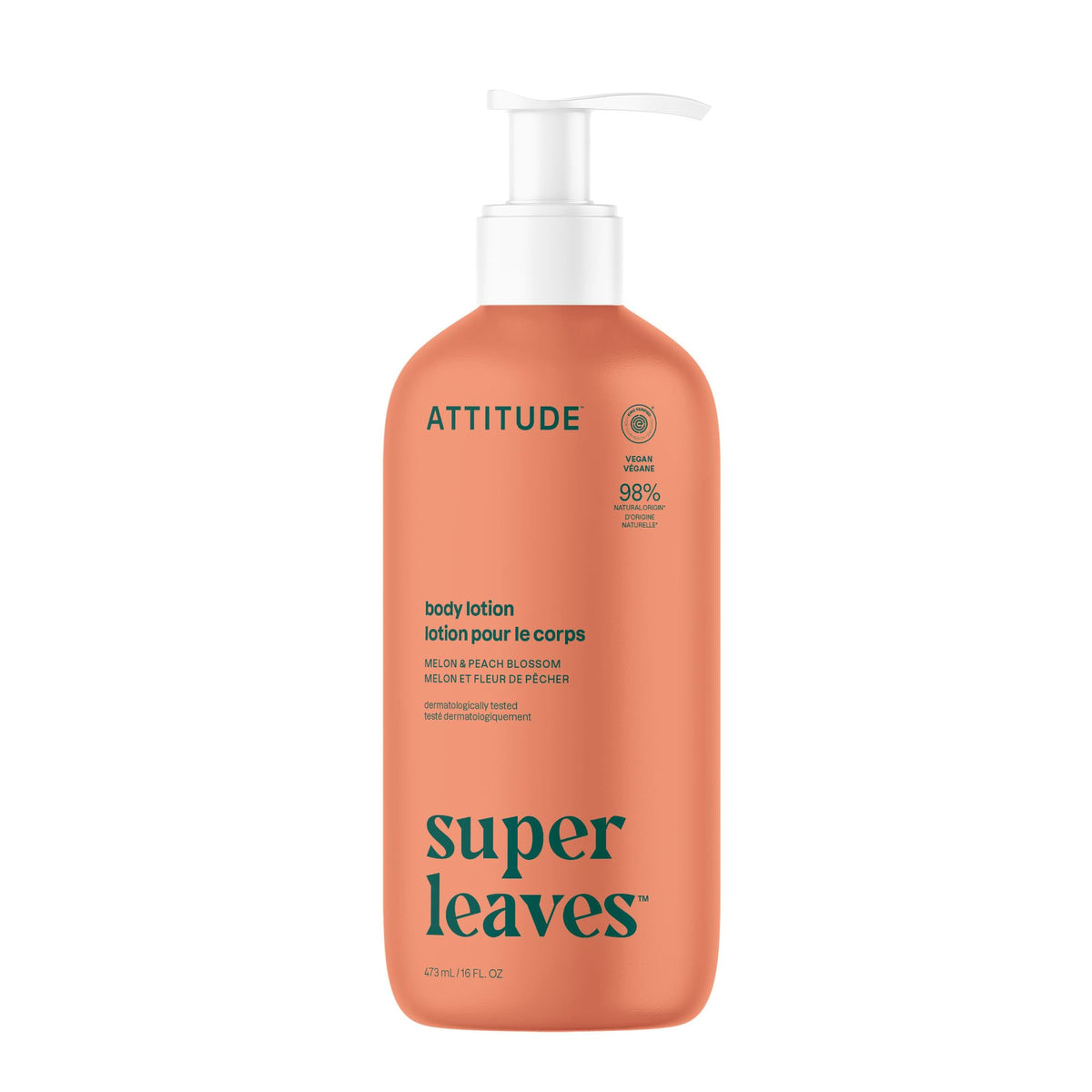 ATTITUDE Body Lotion, EWG Verified, Plant and Mineral-Based Ingredients, Vegan and Cruelty-free Beauty Products, Red Vine Leaves, 16 Fl Oz