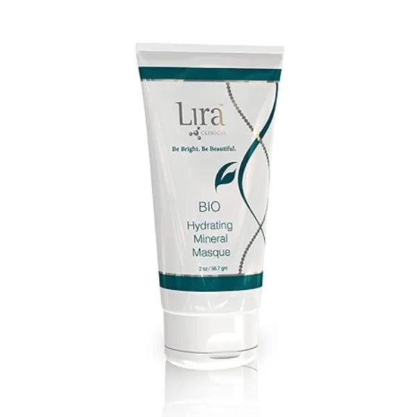 Lira Clinical BIO Hydrating Mineral Masque Intense Nourishing Mineral Facial Mask with Hyaluronic Acid, Vitamin C & Green Tea Anti acne, Anti Aging For All Skin Types 2 fl oz