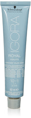 Schwarzkopf IGORA Royal Premium Hair Color - 10/1 Ultrablond Cendre, 60ml