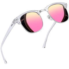 Joopin Polarized Semi Rimless Sunglasses Men Women, Classic Half Frame Sun Glasses UV Protection