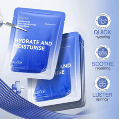 5 Packs Hyaluronic Acid Face Sheet Mask, Intense Hydration, Plumping Effect