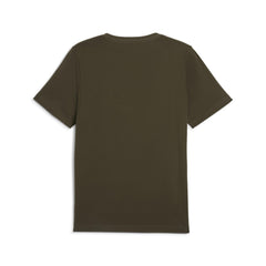 PUMA unisex-adult ESS Logo Tee (s) Tees - Dark Olive