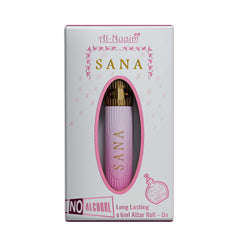 Al-Nuaim Sana Alcohol Free Attar Roll On for Women - Pack of 2 (6ml Each) | Exquisite & Long Lasting Fragrance