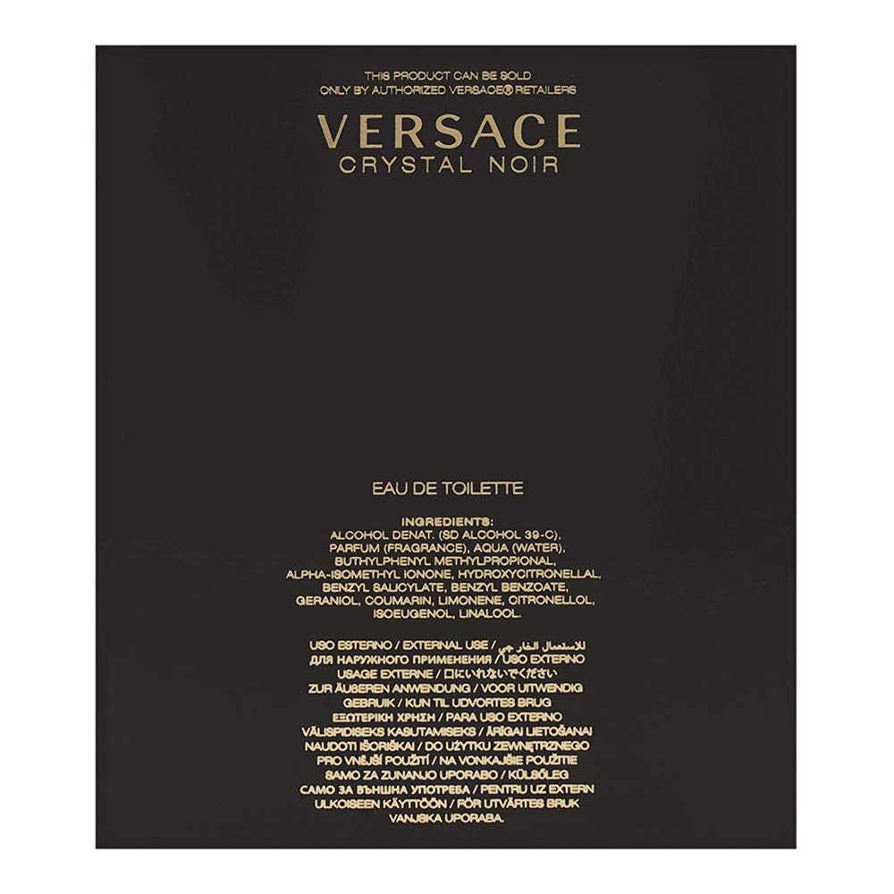 VERSACE CRYSTAL NOIR by Gianni Versace EDT SPRAY 3 OZ for WOMEN