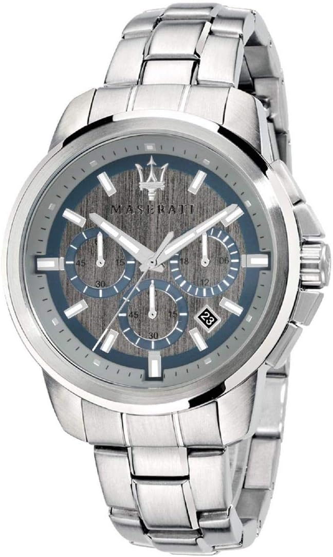 Maserati Men's R8873621006 Successo Analog Display Analog Quartz Silver Watch, Steel
