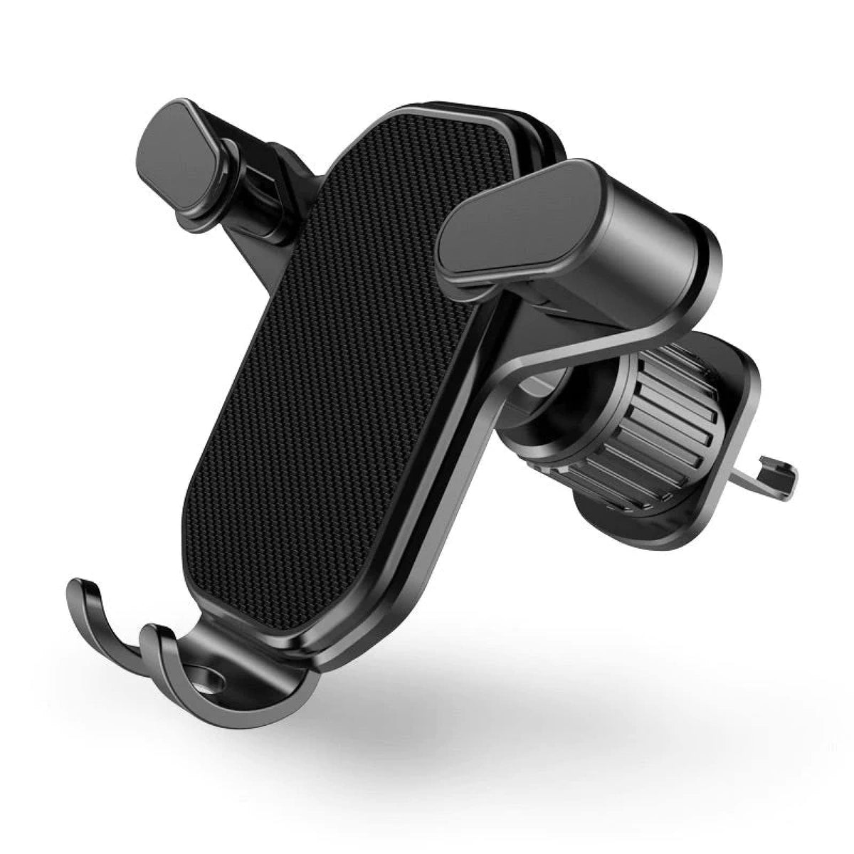 HULPPRE Car Phone Holder Mount for Transversal/Vertical Vent, [Upgraded Never Fall Metal Clip] Handsfree Cell Phone Holder for Car,Compatible With All Phones