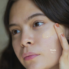TEIA Cosmetics - Moisturizing Light Coverage Foundation, Natural Finish. Non-toxic, vegan, cruelty-free. (NUDE BEIGE)