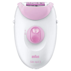 Braun Silk-Epil 3 3370 Epilator With 2 Extras (Sensitive Area Cap, Massage Cap)