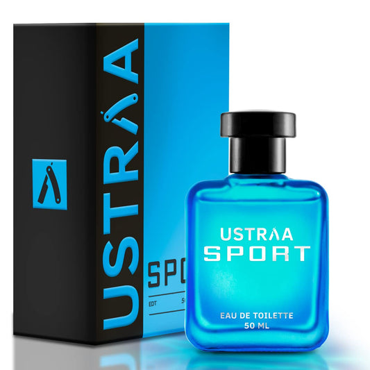 Ustraa Sport EDT Perfume For Men – 50ml | Long-Lasting Masculine Fragrance | Aromatic, Sweet, Earthy, Musky Notes | Perfect for All Occasions