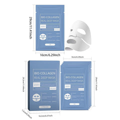 Hydro Cera-nol Real Deep Mask, Overnight Hydrogel Mask, Soothing, Moisturizing, Nourishing, 1.19oz(34g) x 4ea