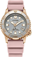 Citizen Women's Analog Eco-Drive Watch with Rubber Strap EO2023-00A, Pink, strap