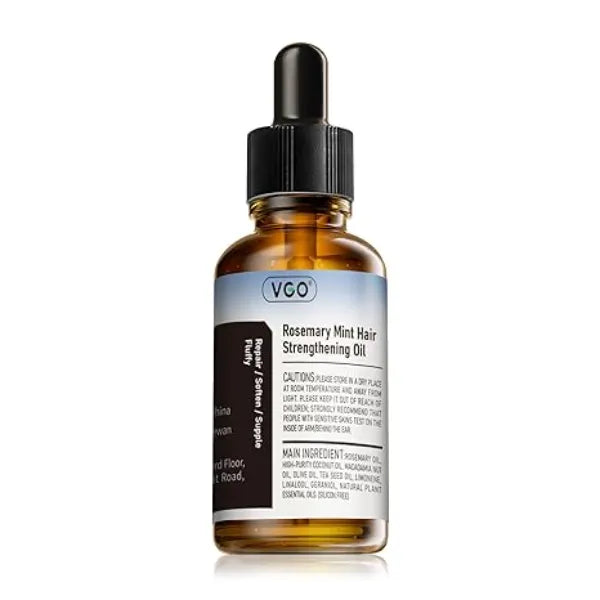 VGO Rosemary Oil for Hair Growth & Care Oil 2.02 oz Strengthening, Nourishing & Repairing, Reduces Split Ends, Improves Hair Texture, Safe for All Hair Types