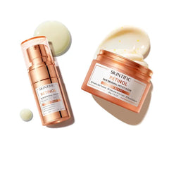 SKINTIFIC Retinol Skin Renewal Set – Retinol Serum & Moisturizer for Smoother, Radiant Skin