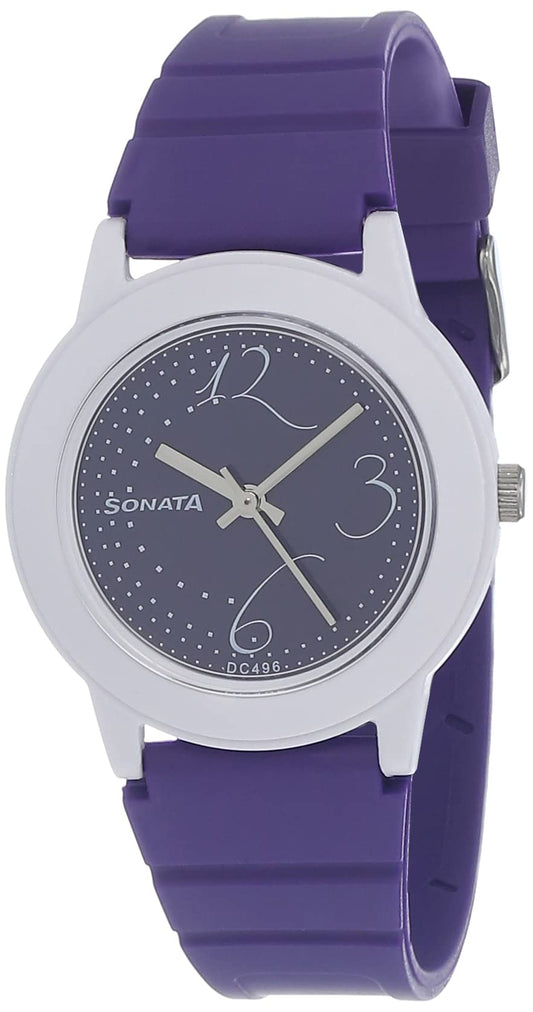 Sonata Fashion Fibre Analog Black Dial Women's Watch NM8992PP02/NN8992PP02