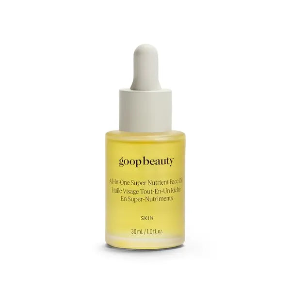 goop Beauty Nutrient Face Oil Anti Aging Moisturizer for Smooth Skin Texture & Wrinkles Bakuchiol, Cacay, & Organic Amla 1 fl oz