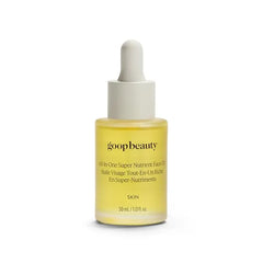 goop Beauty Nutrient Face Oil Anti Aging Moisturizer for Smooth Skin Texture & Wrinkles Bakuchiol, Cacay, & Organic Amla 1 fl oz