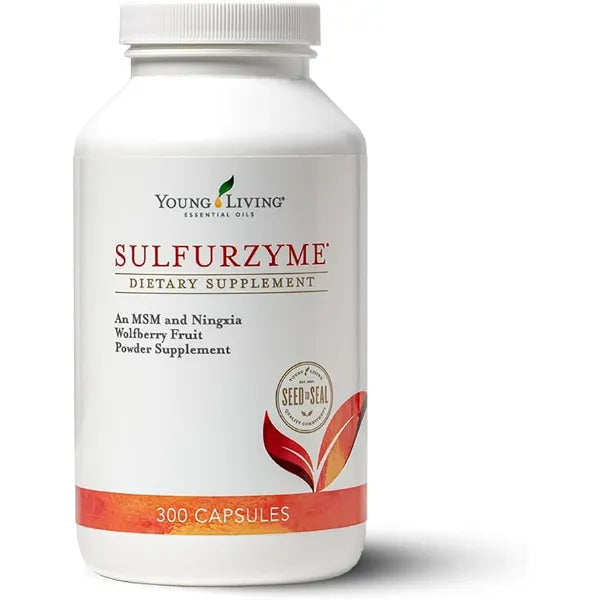 Young Living Sulfurzyme, 300 Capsules, Supports Joint Health, Promotes Healthy Skin and Hair, Aids in Overall Well Being with MSM and Wolfberry Powder Blend