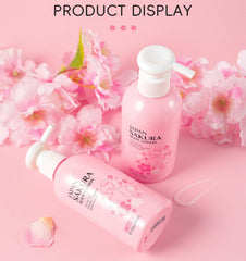 Shiny Body Lotion Firming Moisturizer for Dry Skin Japanese Sakura Moisturizer with Niacinamide and Vitamin C Nourishes Skin Non Sticky Refreshing Absorbs Quickly