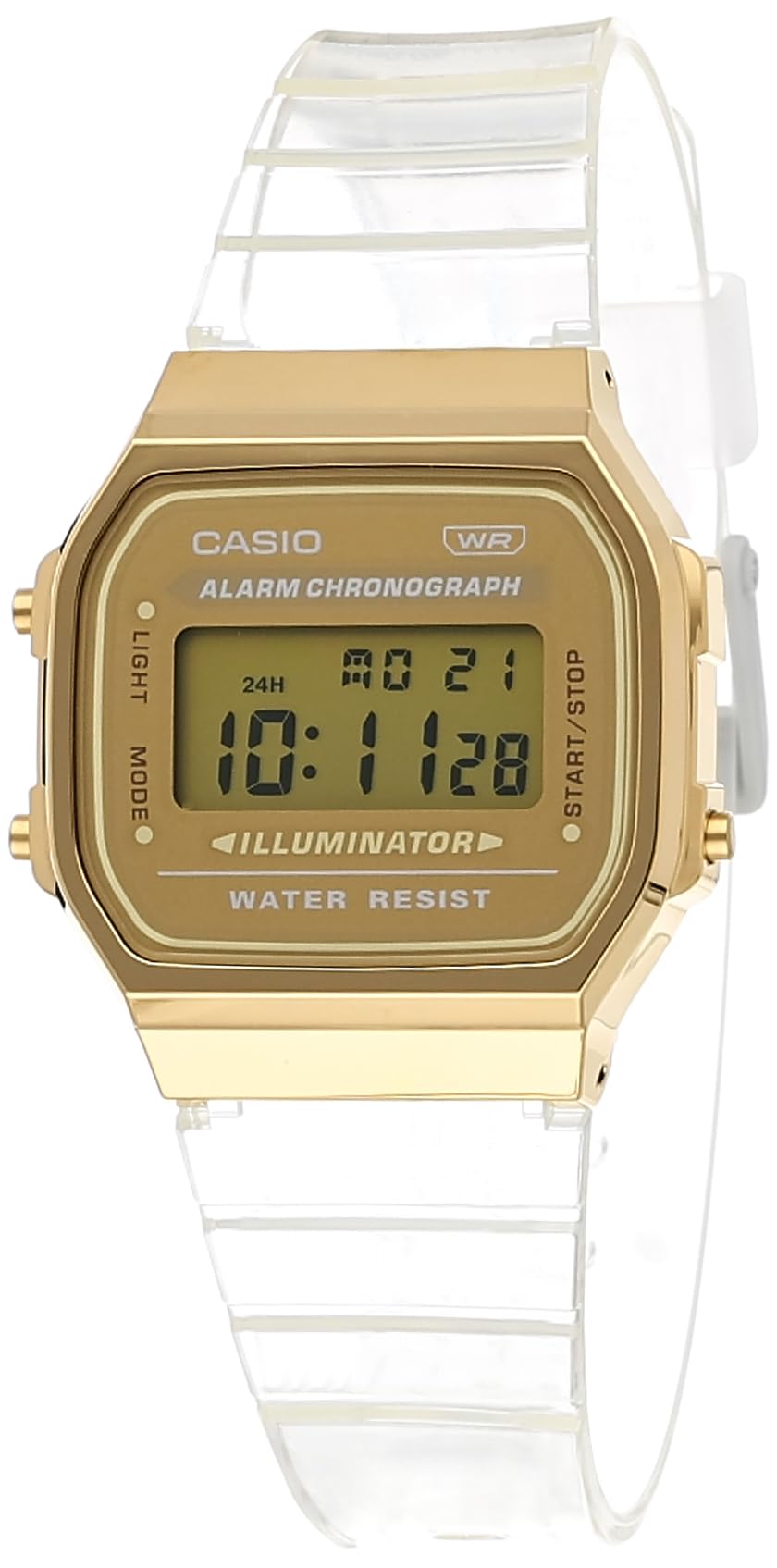 Casio Unisex-Adult Quartz Watch Clear/Gold