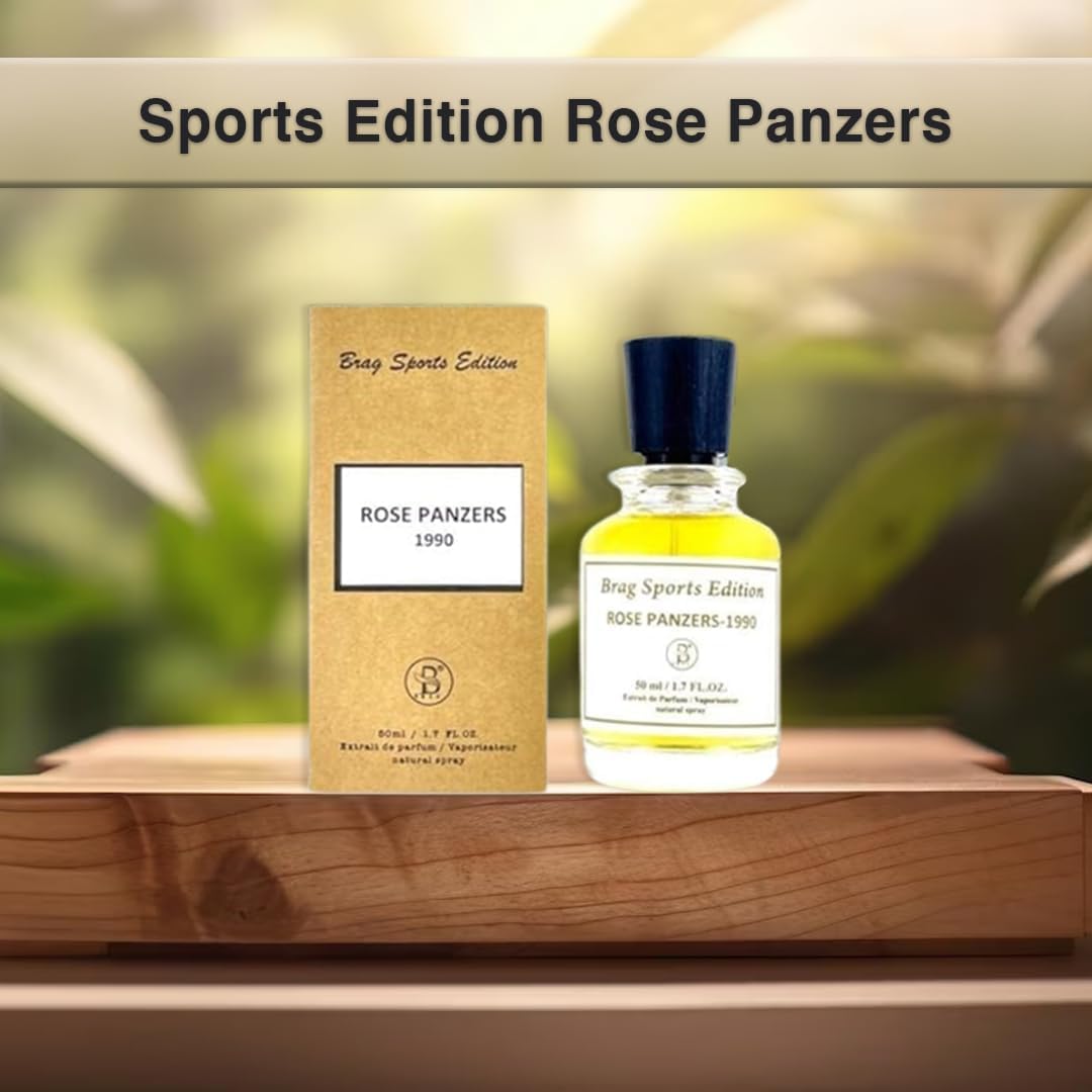 Brag Sports Edition Rose Panzers Extrait De Parfum 50ml | Perfumes for Men | Best Arabic Long Lasting Perfume | Perfect Oud Men's Fragrance | Perfect Scent for Special Occasions | عطور | عطر