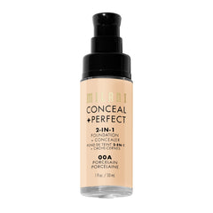 Milani Conceal + Perfect 2-In-1 Foundation -30ml, 00A Porcelaine