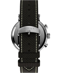 Timex Men Chronograph Watch with a Fabric Strap Standard Chrono - Brown