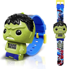 KASTWAVE Superhero Kids Watch, Kids Digital Watch for Boys Girls, Easy Read Cute Cartoon Wrist Watches Toy, Gift for Holiday, Birthday, Christmas