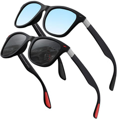 Polarized Sunglasses Mens Womens Cool Fishing Driving Hiking Ultralight Retro Wrap Around Travel sun glasses UV Protection