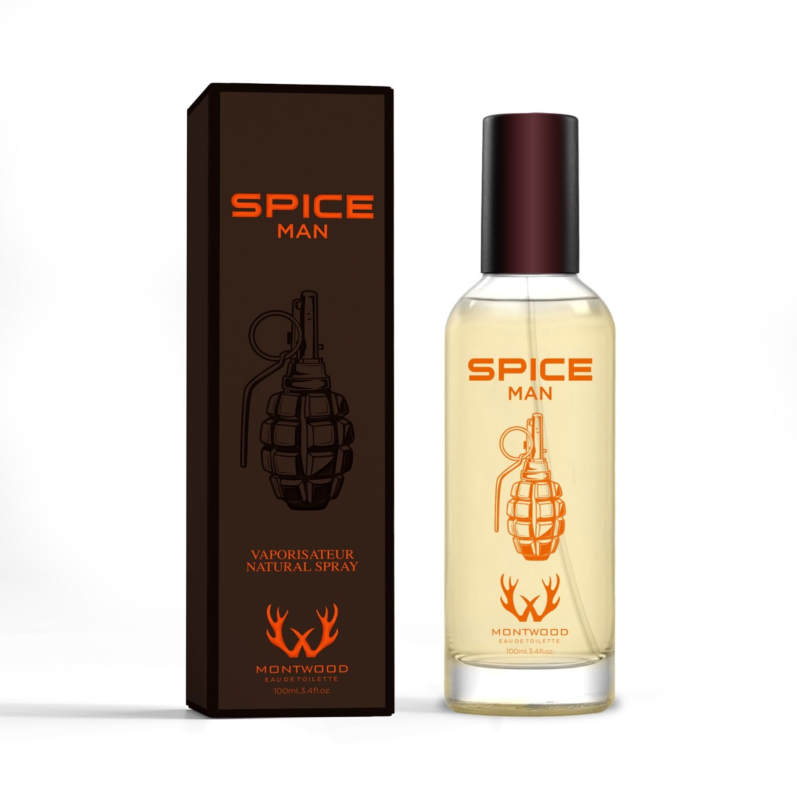 Montwood Spice Man Pour Homme: Eau de Toilette Pour Homme | Perfume for Men 100ml