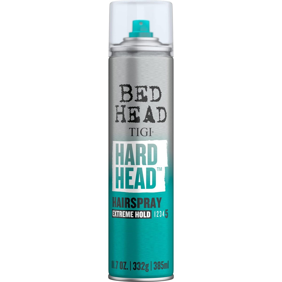 TIGI Bed Head Hard Head Hairspray for Extra Strong Hold, Extreme hold, long-lasting control, all-day non-sticky hold - 11.7 oz