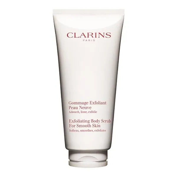 Clarins Exfoliating Body Scrub For Smooth Skin Softens, Smoothes and Nourishes Preps Skin For Treatments To Follow Non Drying All Skin Types 6.7 Ounces