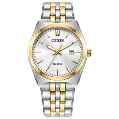 Citizen Men's Classic Corso Eco-Drive Watch, 3-Hand Date, Luminous Hands and Markers, Two-Tone Stainless Steel