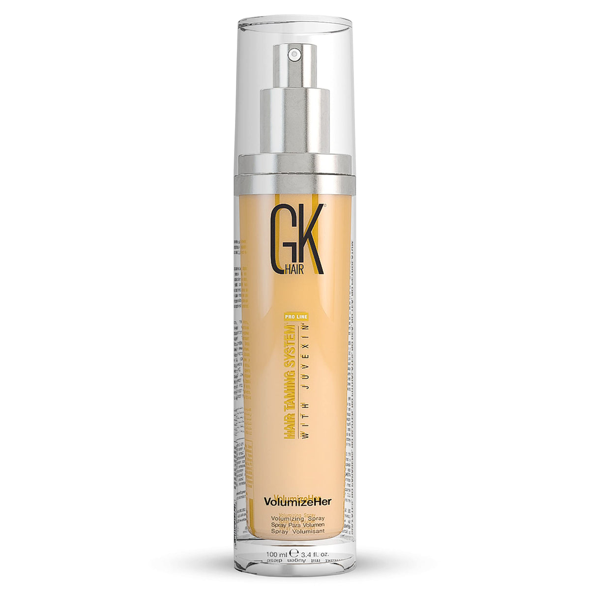 GK HAIR Global Keratin VolumizeHer (3.4 Fl Oz/100ml) Hair Spray, Anti-Frizz Hair Straightener, Heat Protectant Spray For Volume, Texture & Hold Paraben-Free