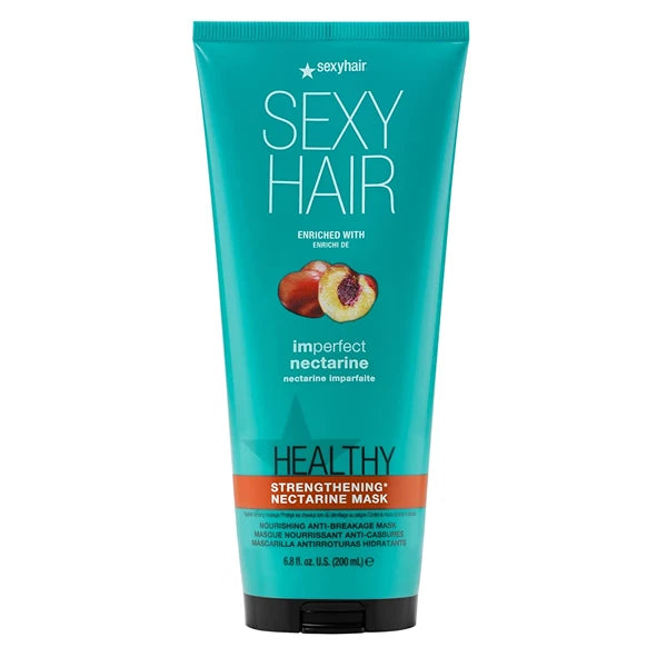 SexyHair Healthy Imperfect Fruit Strengthening Anti-Breakage Mask, 6.8 oz | Nectarine | Fine to Medium Hair Type
