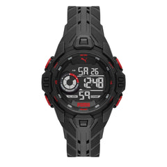 PUMA Men's Watches Bold, Digital Movement, Polyurethane Strap, One Size, Strap - Black