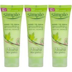 Simple Kind to Skin Smoothing Facial Scrub, 2.5 Ounce / 75 Ml (Pack of 3)