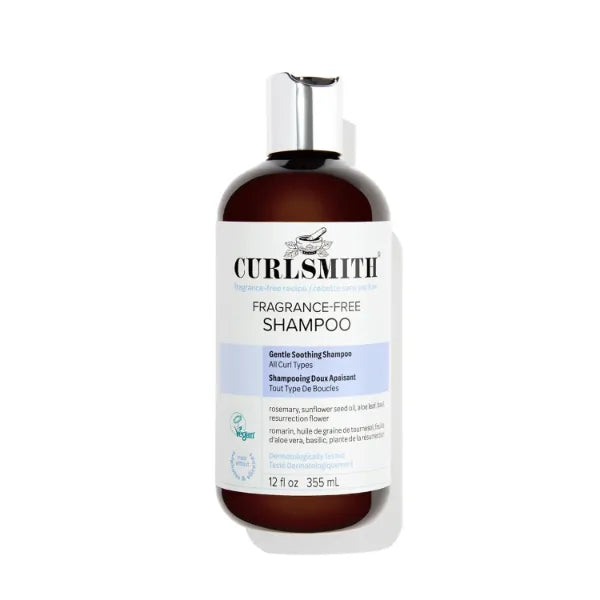 CURLSMITH Fragrance-Free Shampoo - Gently Cleanses Hair, Leaves Curls Feeling Silky and Moisturized (12 oz)