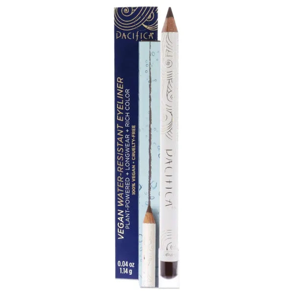 Pacifica Waterproof Eyeliner Pencil – Fringe Brown Liner Longwear, Smudge-Proof, Eye Liner Eye Makeup Vegan & Cruelty-Free Ophthalmologist Tested