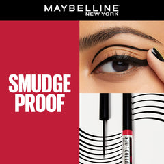 Maybelline New York Tattoo Liquid Matte Eye Liner, Long Lasting Smudge Proof Eyeliner, Waterproof Eyeliner 48H Dip In, Black, 2.1g