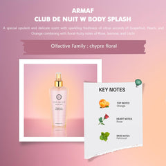 Armaf Club De Nuit Body Splash For Women, 250 ml