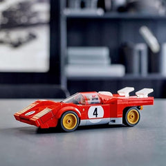 LEGO Speed Champions 1970 Ferrari 512 M Sports Red Race Car Toy, Collectible Model Building Set with Racing Driver Minifigure 76906