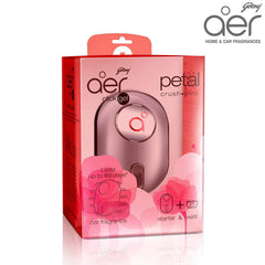 Godrej aer Click, Car Vent Air Freshener Kit - Petal Crush Pink (10G)