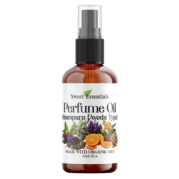 Sweet Essentials Shampure (Aveda-Type) Fragrance/Perfume Oil 2oz Made with Organic Oils Spray on Perfume Oil Alcohol & Preservative Free