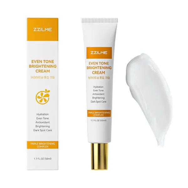 ZZILME Brightening Cream for Women's Face,Body & Underarms Cream with Niacinamide & Vitamin C for Bikini Line, Inner Thighs, Knees & Elbows – Gentle Hydrating Body Moisturizer, 1.70 fl oz