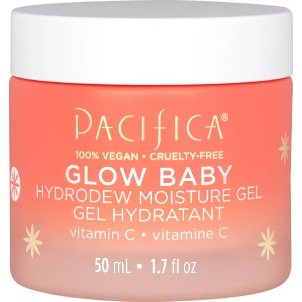 Pacifica Glow Baby Hydrodew Gel Moisturizer – Vitamin C & Niacinamide Dewy Face Gel for Glowing Skin, Lightweight Oil-Free Daily Moisturizer for Brightening & Hydration, Vegan & Clean Beauty Formula