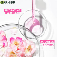 Garnier Face Serum Sheet Mask, 154 g (Light Complete, Sakura White, Charcoal, Hydrabomb Blue) - Combo Pack of 5